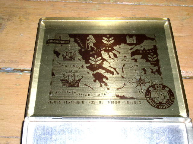 German Cigarette Tin - Kommodore Brand