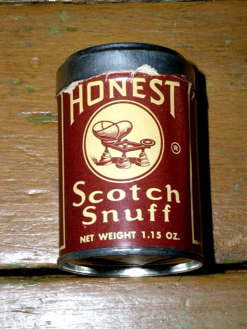 Honest Scotch Snuff Tin