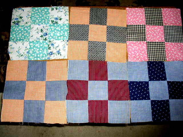 Vintage Quilt Blocks, Nine Patch - QB