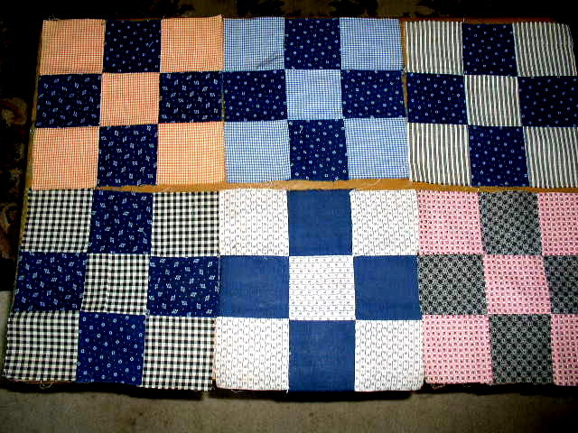 Vintage Quilt Blocks, Nine Patch - QB