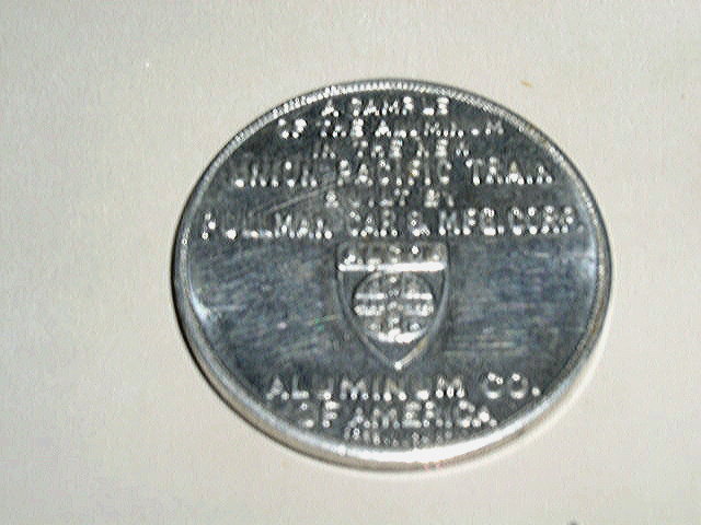 Union Pacific - Alco Aluminim Lucky Piece
