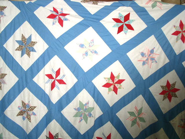 Appliqued Star Quilt Top - QTP