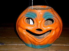 Paper Mache Jack-O-Lantern