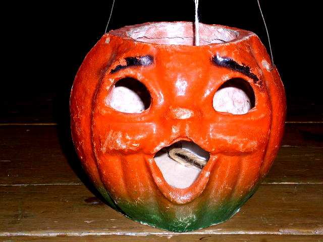 Paper Mache Jack-O-Lantern