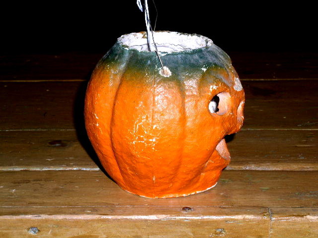 Paper Mache Jack-O-Lantern