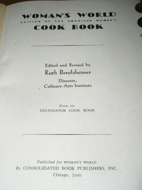 Woman's World Edition of the American Woman's Cook Book