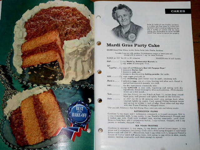 Pillsbury's Best 11th Grand National Bake-Off Cook Book - CK