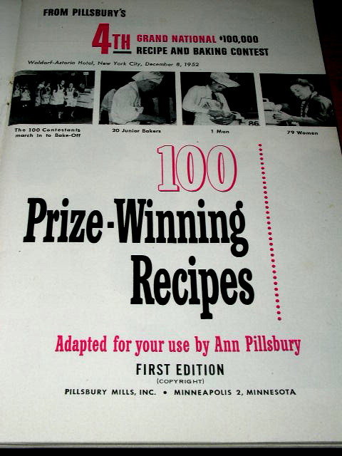 Pillsbury's Best 4th Grand National Bake-Off Cook Book - CK