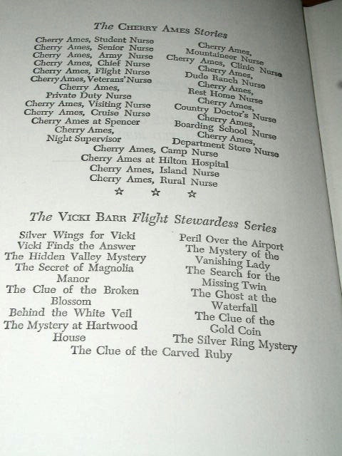 Vicki Barr Book, The Clue of the Carved Ruby