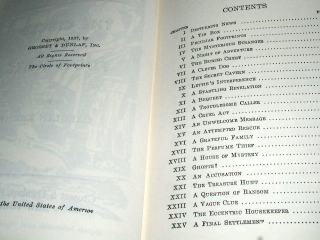 Dana Girls Book, The Circle of Footprints