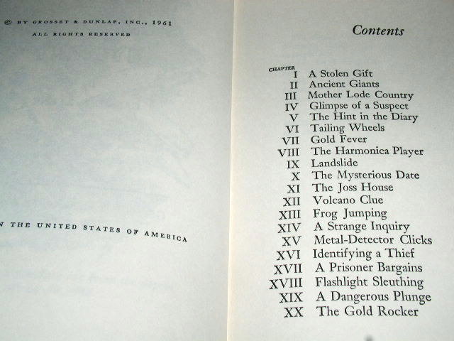 Dana Girls Book, The Sierra Gold Mystery