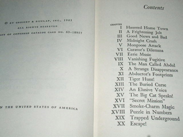 Dana Girls Book, The Mystery of the Stone Tiger
