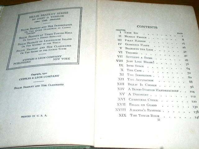 Billie Bradley and Her Classmates Book