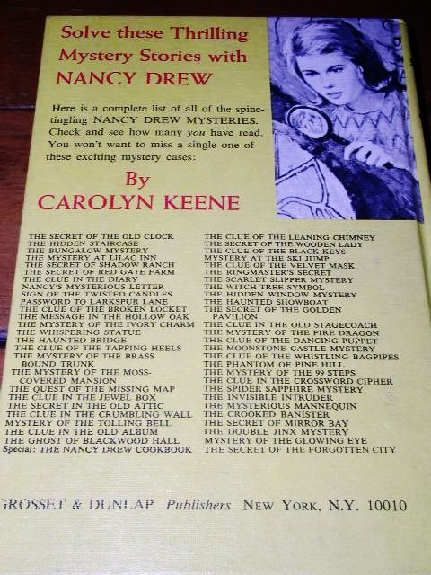 Nancy Drew, The Secret of Shadow Ranch book