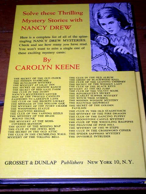 Nancy Drew, The Mystery of the Moss Covered Mansion book