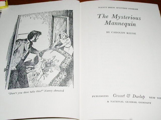Nancy Drew, The Mysterious Mannequin book