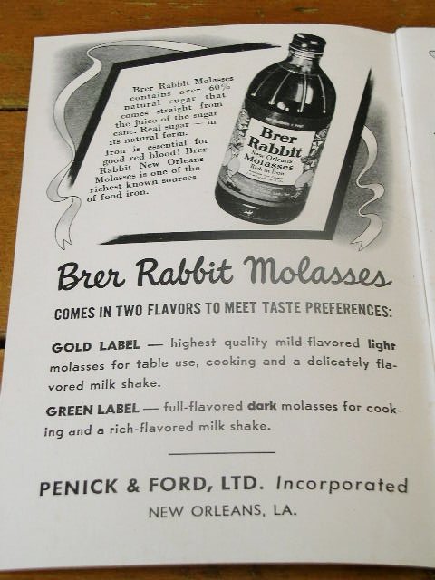 Brer Rabbit's Modern Recipes for Modern Living Cookbook - CK