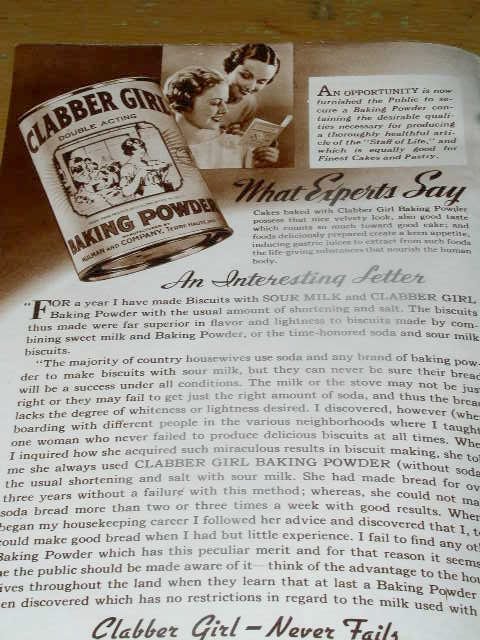 Clabber Girl Baking Book Cookbook - CK