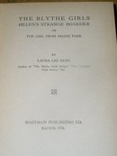 The Blythe Girls, Helen's Strange Boarder Book