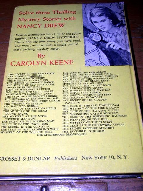 Nancy Drew, Message in the Hollow Oak Book
