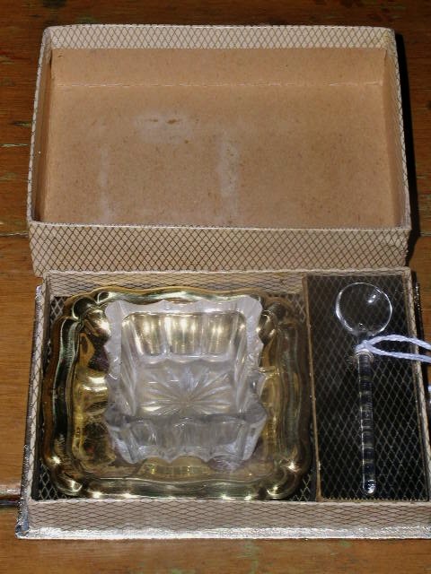 Salt Seller and Spoon Set