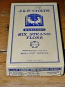 J & P Coats Box and Floss