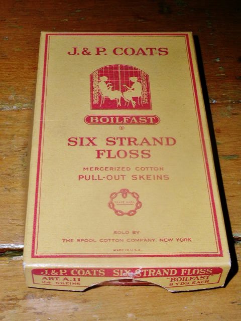 J & P Coats Box and Floss