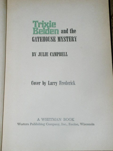 Trixie Belden, The Gatehouse Mystery Book