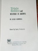 Trixie Belden, The Mystery In Arizona Book