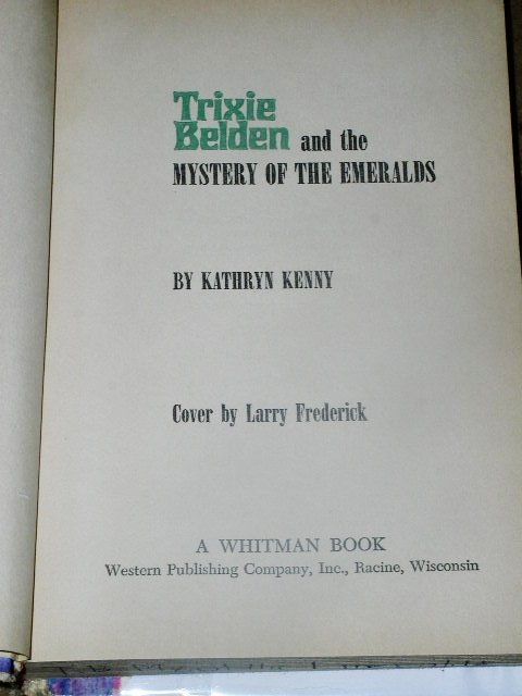 Trixie Belden, The Mystery of The Emeralds Book