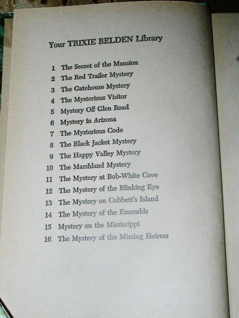 Trixie Belden, The Mystery of The Emeralds Book