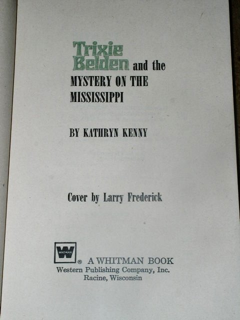 Trixie Belden, The Mystery on the Mississippi Book
