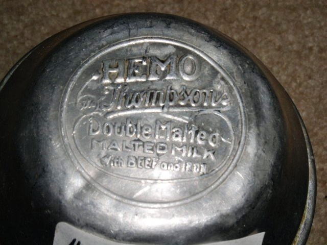 Thompson's Hemo Double Malted Milk Shakers/Cups