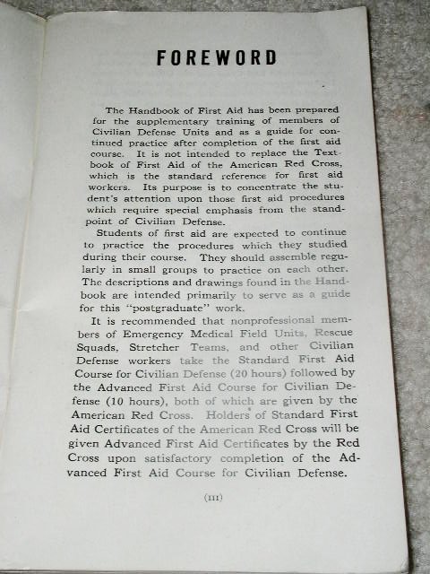 Civil Defense First Aid Handbook, 1941.