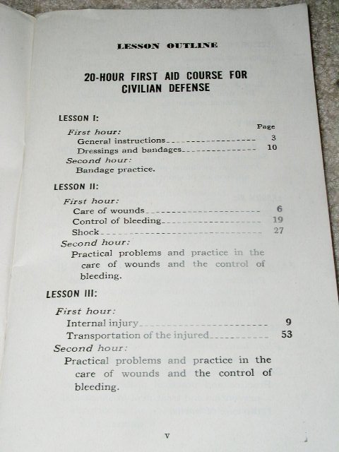 Civil Defense First Aid Handbook, 1941.