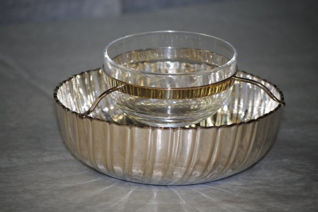 Bernini style caviar bowl Italian 1950