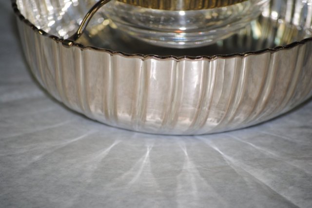 Bernini style caviar bowl Italian 1950