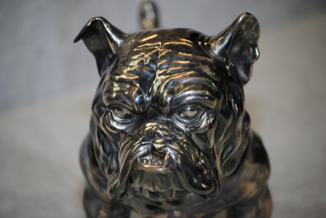 Sterling silver British bulldog Italian 1940