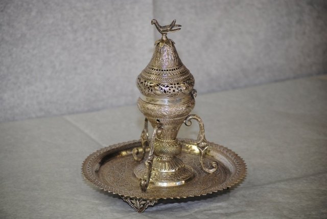 Egyptian silver incense burner 1940