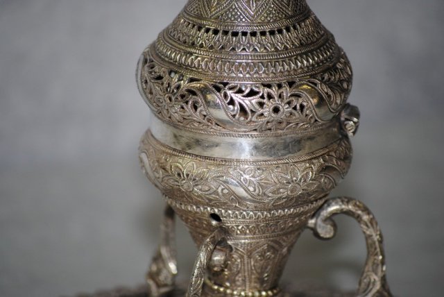 Egyptian silver incense burner 1940
