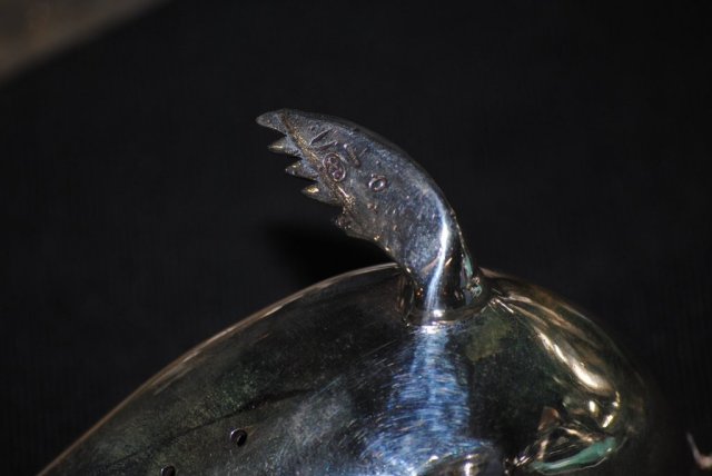 Seals family sculpture sterling silver, Italian 1940