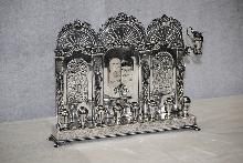 Backwall Menorah with prophets Italian 1930