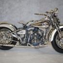 Italian sterling silver Harley Davidson Flathead 1940 motorcycle