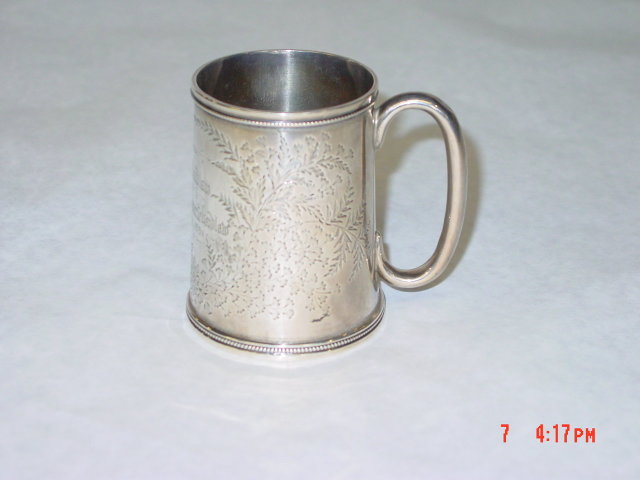 Antique Victorian mug city of London 1889