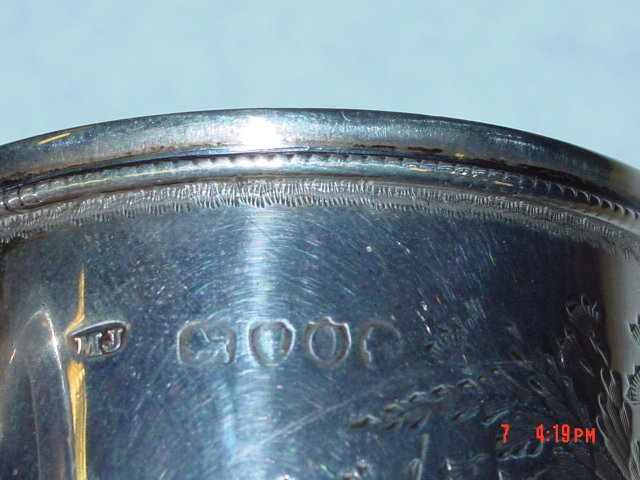 Antique Victorian mug city of London 1889