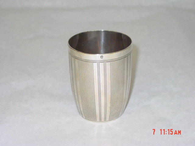 Antique French baby cup year 1870