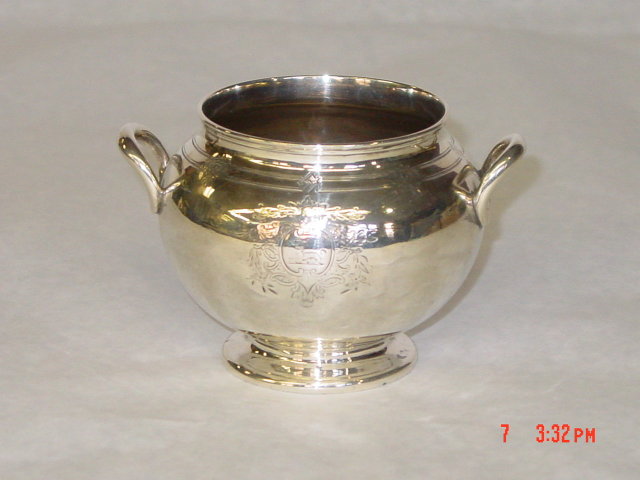 Antique sugar bowl Victorian London 1859