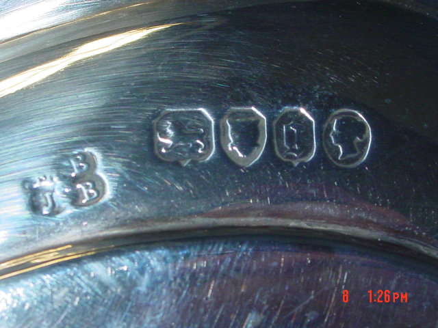 Antique salver Victorian London 1862