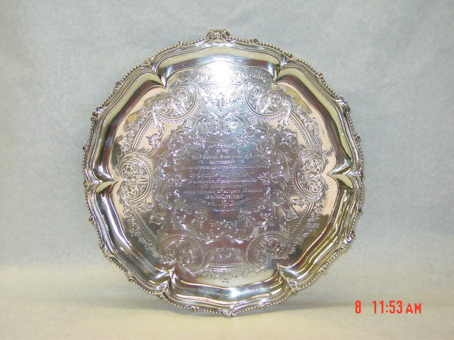 Antique salver Victorian London 1860
