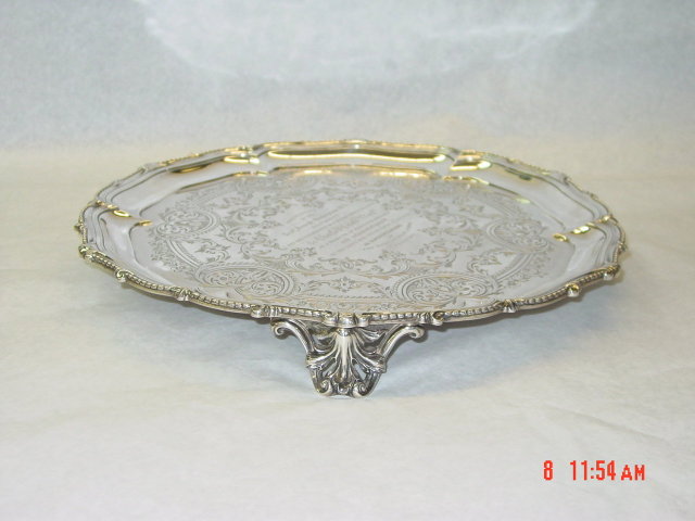 Antique salver Victorian London 1860